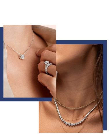 Lab diamond jewelry office wear